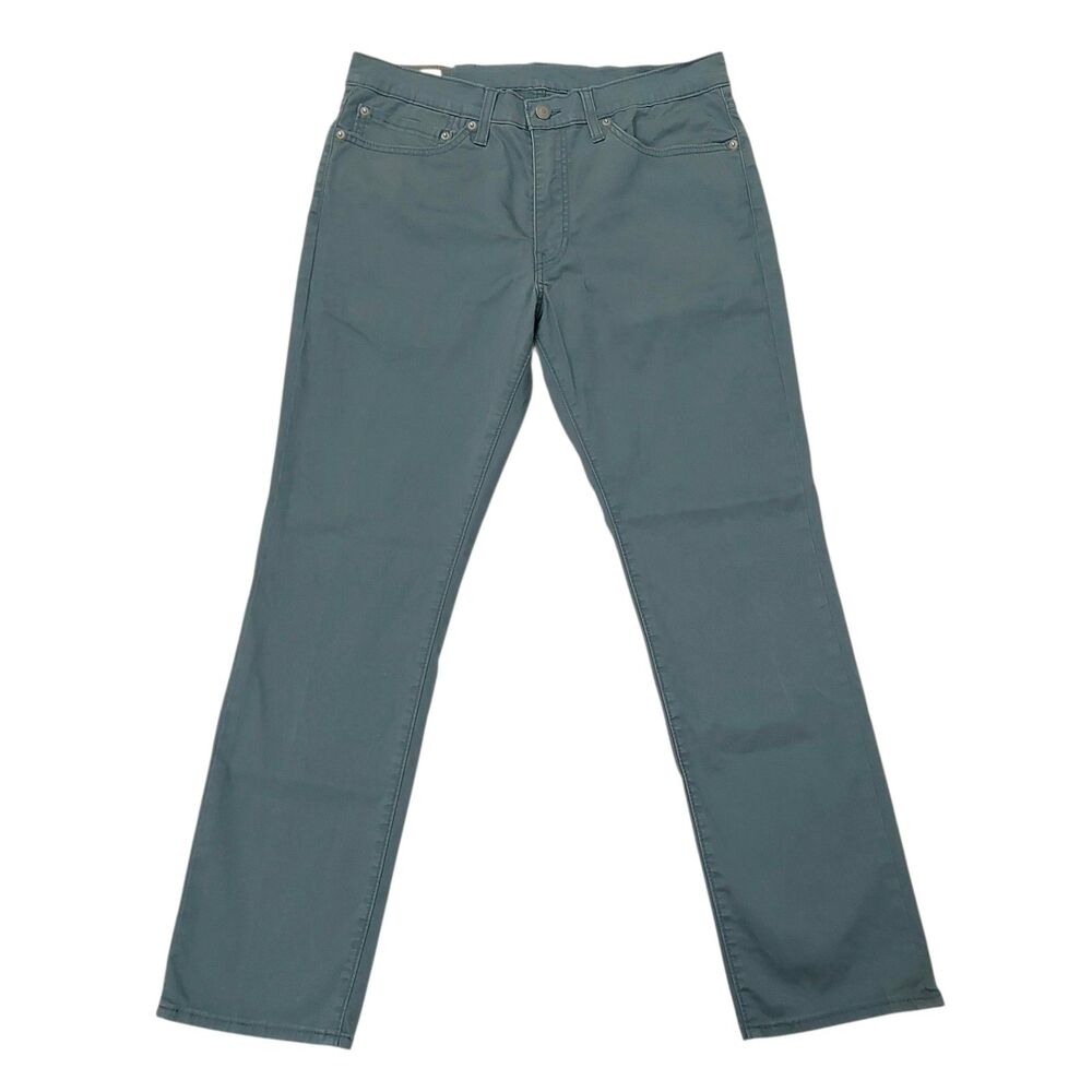 Levi's 511 Pants Mens 34x29 Gray Premium Straight Stretch Twill Big E Casual
